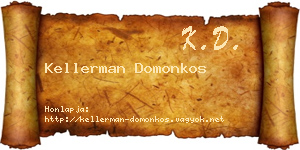Kellerman Domonkos névjegykártya